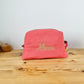 Trousse de toilette Liberty of London margaret annie B et double gaze corail