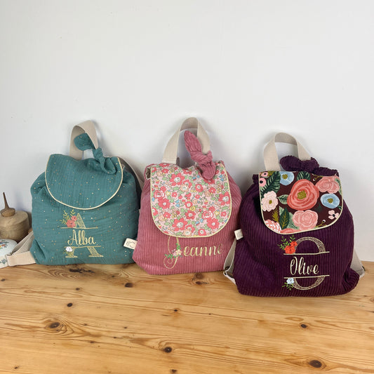Le sac à dos enfant Églantine 100% personnalisable