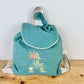 Le sac à dos enfant personnalisé Églantine eucalyptus doré