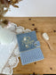 Mahé le protège carnet gaze et vichy bleu