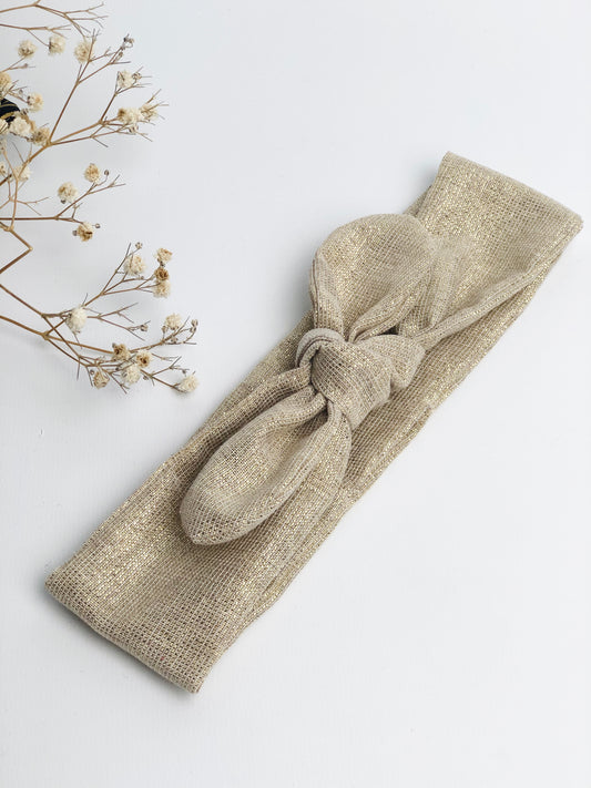 Le bandeau doré pailleté