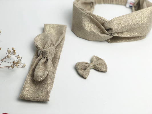 Le bandeau doré pailleté