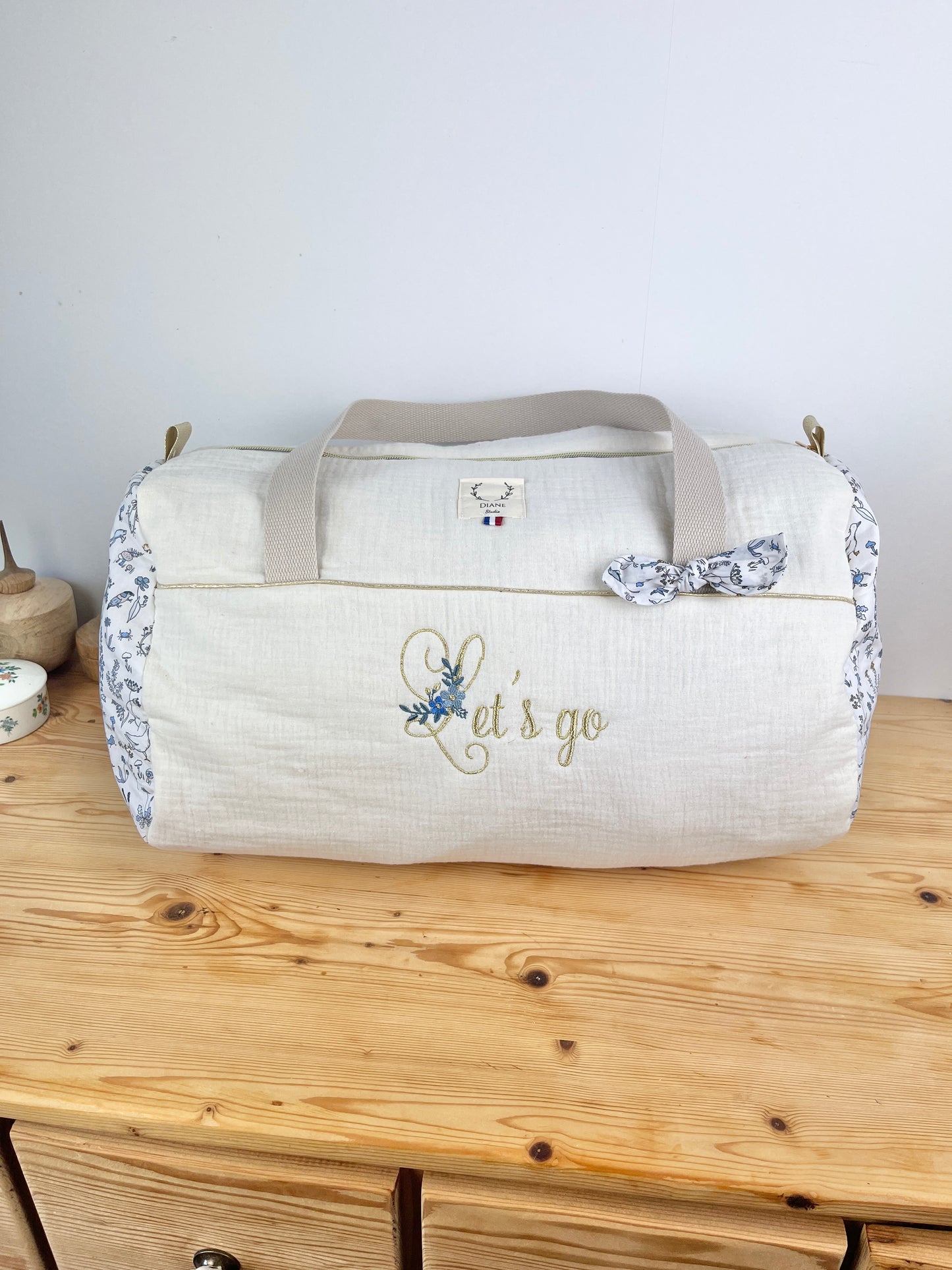 Louison le sac polochon adulte doré 100% personnalisable
