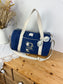 Sac Louison gaze indigo et jouy bleu
