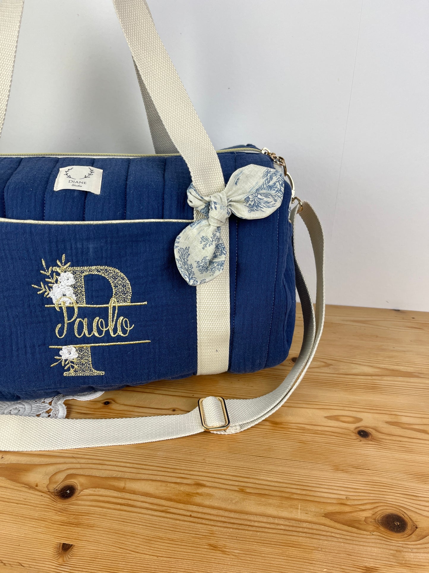 Ensemble : sac Louison sac à dos et protège carnet  personnalisables