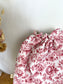Pochon personnalisé pivoines cerise