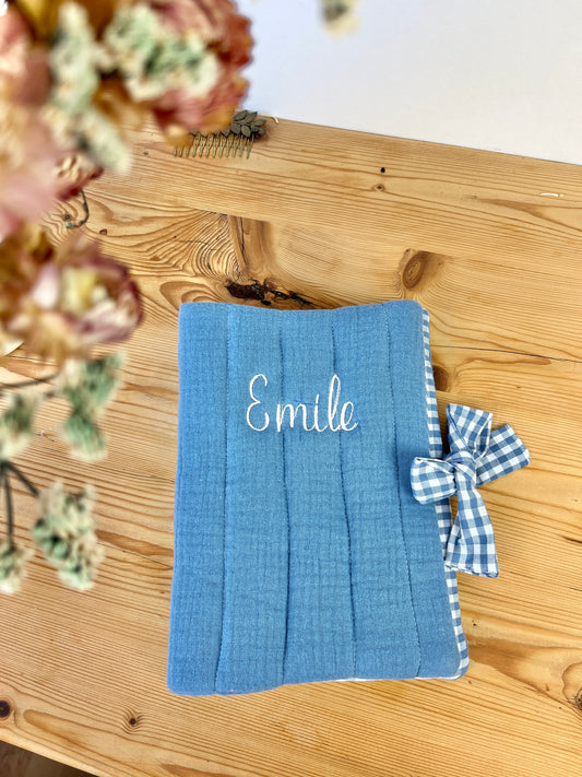 Noah the sky-blue gauze notebook cover