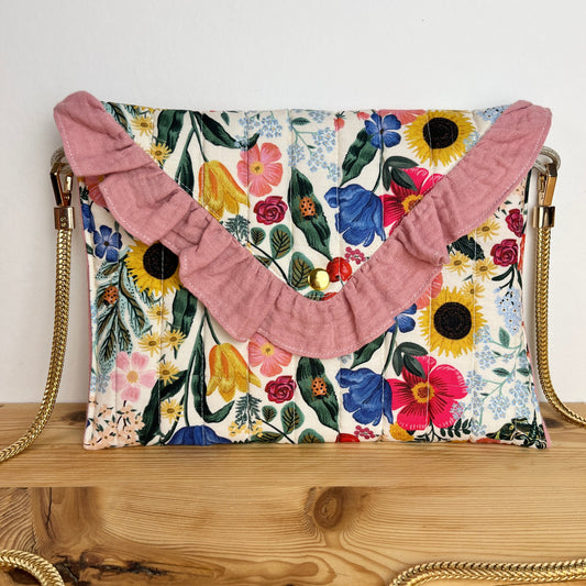 Sac pochette matelassée blossom blush