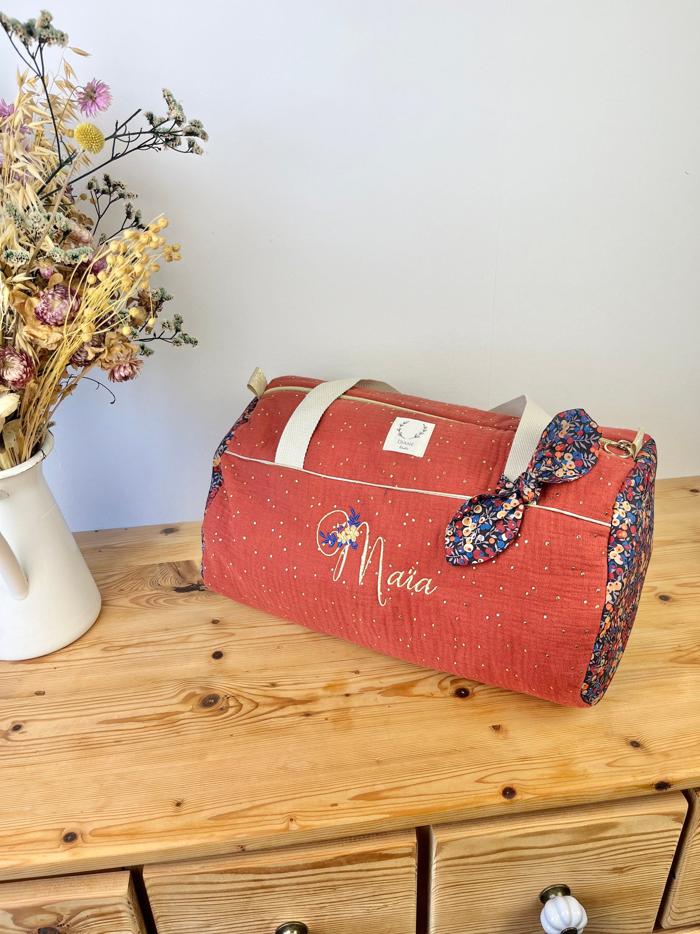 Sac Louison adulte initiale florale