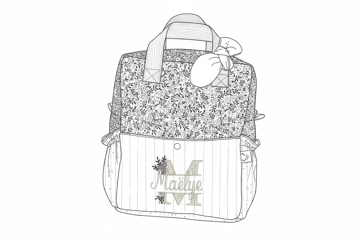 Le sac à dos enfant Ombeline 100% personnalisable