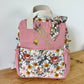 Le sac à dos enfant Ombeline  double gaze rose thé et vintage