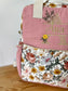 Le sac à dos enfant Ombeline  double gaze rose thé et vintage