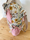 Le sac à dos enfant Ombeline  double gaze rose thé et vintage
