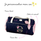 Louison le sac polochon adulte doré 100% personnalisable