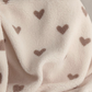 Coupon 50 cm Sherpa coeur caramel