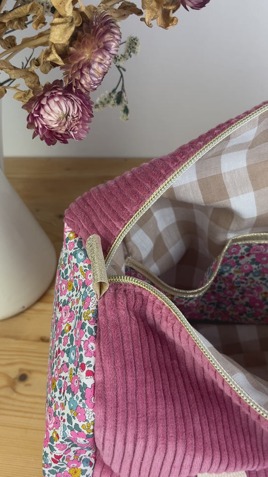 Louison le sac polochon adulte initiale tissu