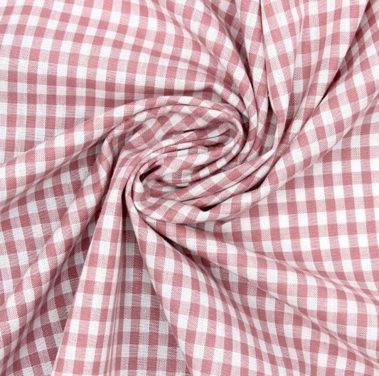 Vichy rose thé petits carreaux