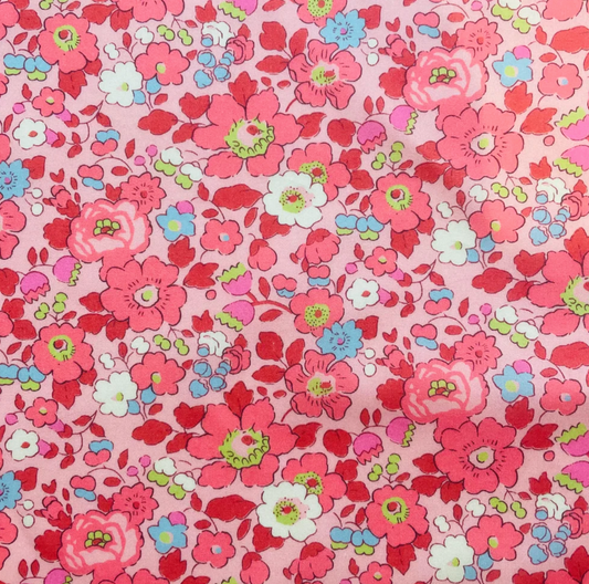 Coupon 1mx50cm Liberty exclusif betsy coral pink