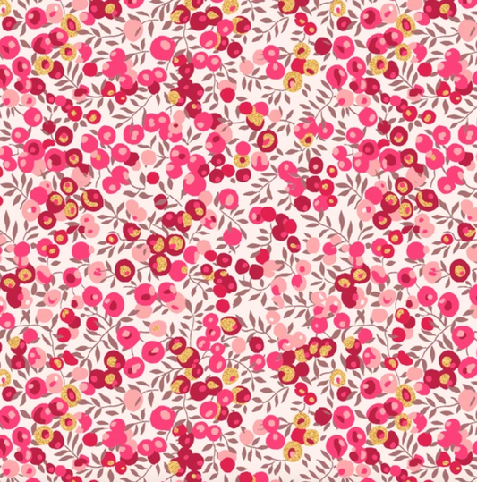 Coupon 45cm Liberty exclusif wiltshire ruby doré