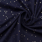 Coupon 1m50 Gaze Bleu nuit doré