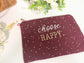 Pochette double gaze choose happy