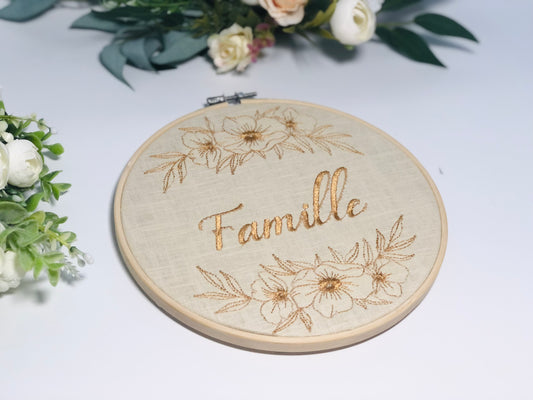 Le tambour couronne fleurie