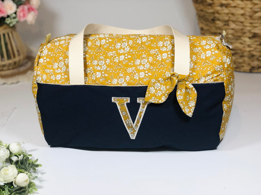 Louison le sac polochon adulte initiale tissu